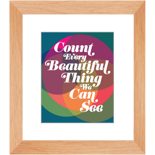Count Every Beautiful Thing Desk Art