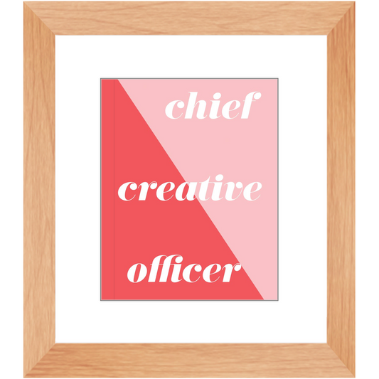Chief Creative Officer Desk Art