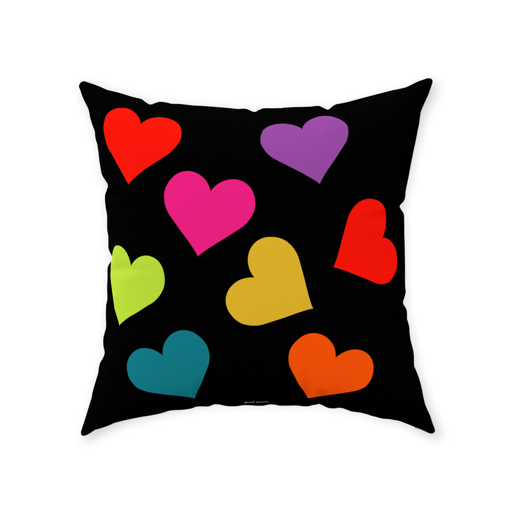 Giant Colorful Heart Pillow 40x40 Inch