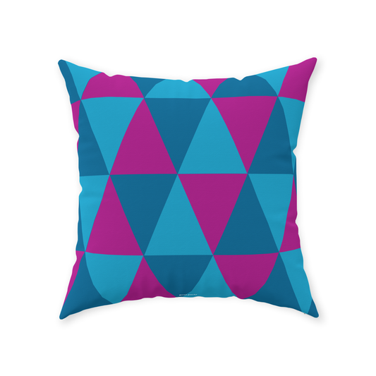 Giant Blue Triangle Floor Pillow 40x40 Inch